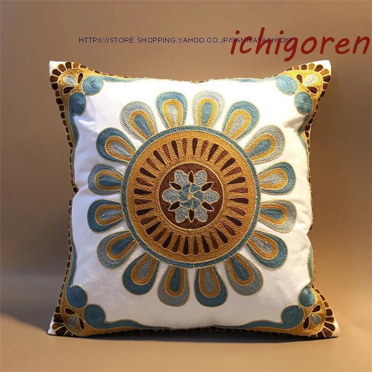 2点セット クッションカバー おしゃれ 座布団カバー 背当てカバー リビング リゾートクッションカバー インテリア雑貨 装飾枕 新築祝い 新生活 