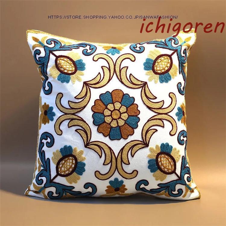 2点セット クッションカバー おしゃれ 座布団カバー 背当てカバー リビング リゾートクッションカバー インテリア雑貨 装飾枕 新築祝い 新生活 