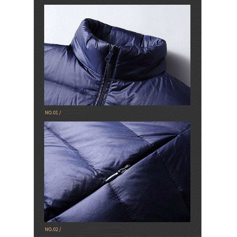 ライトダウン ダウンジャケット メンズ おしゃれダウンコート アウター 防寒 防風 羽毛フェザー冬上着インナーダウン 軽量 ジャケットカジュアル ウルトラ 