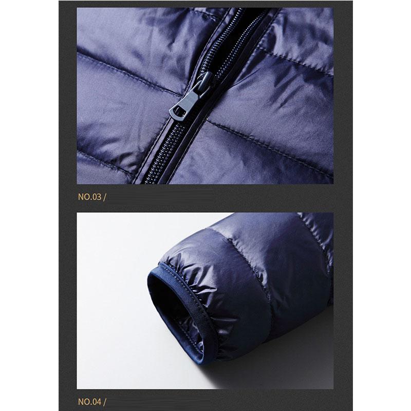 ライトダウン ダウンジャケット メンズ おしゃれダウンコート アウター 防寒 防風 羽毛フェザー冬上着インナーダウン 軽量 ジャケットカジュアル ウルトラ 
