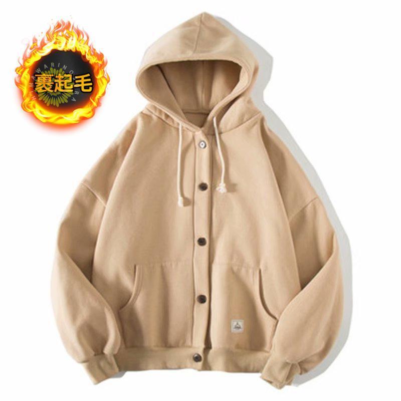 メンズ 長袖 フード付き 運動 裏起毛 ジップアップ ジャケット 春秋冬 マウンテン秋服 ビッグシルエット カーディガン 