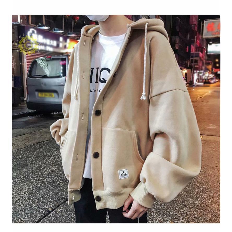 メンズ 長袖 フード付き 運動 裏起毛 ジップアップ ジャケット 春秋冬 マウンテン秋服 ビッグシルエット カーディガン 