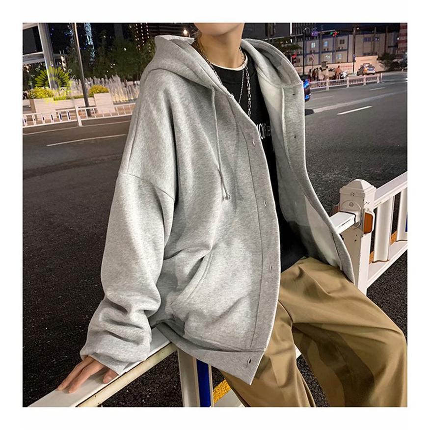 メンズ 長袖 フード付き 運動 裏起毛 ジップアップ ジャケット 春秋冬 マウンテン秋服 ビッグシルエット カーディガン 