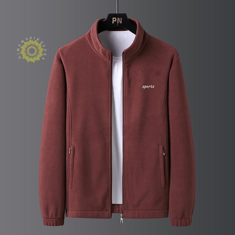 メンズ 長袖 立ち襟 運動 裏起毛 ジップアップ マウンテン秋服 ビッグシルエット 春秋冬 ジャケット カーディガン 