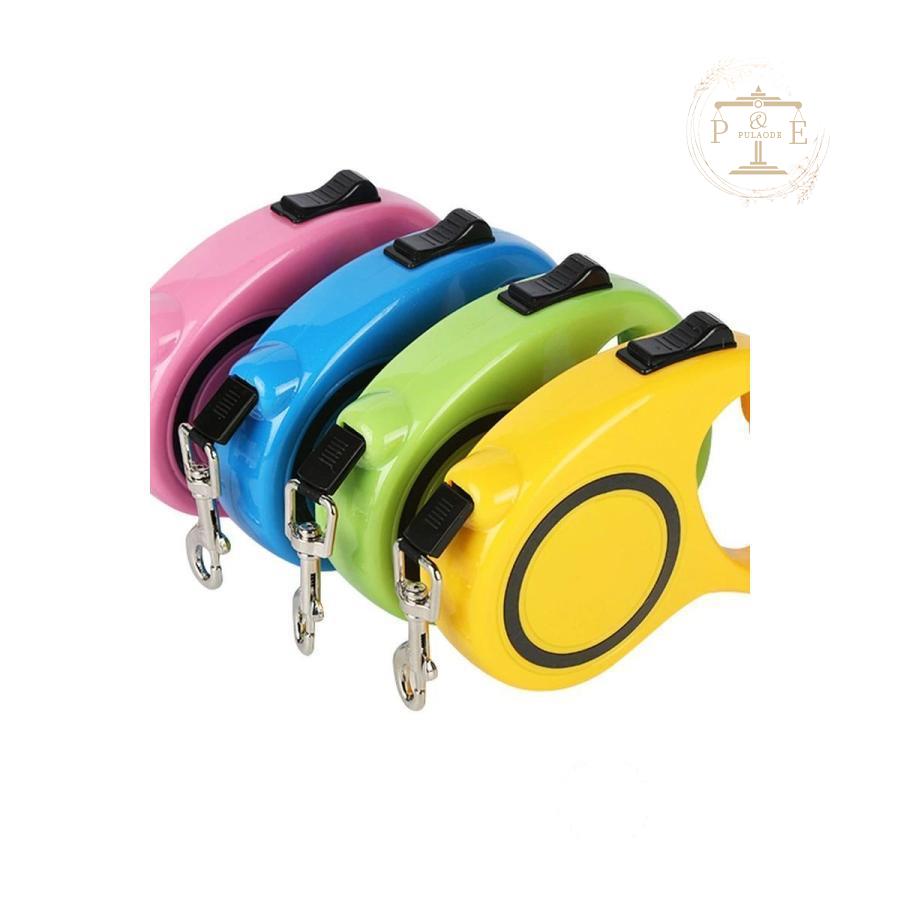 犬用リード ドッグリード ペットリード 伸縮リード 巻き取り式 ペット用品 小型犬 小型犬用 選べる5色 5M 3M 自動巻き取り式 フレキシリード 中型犬 