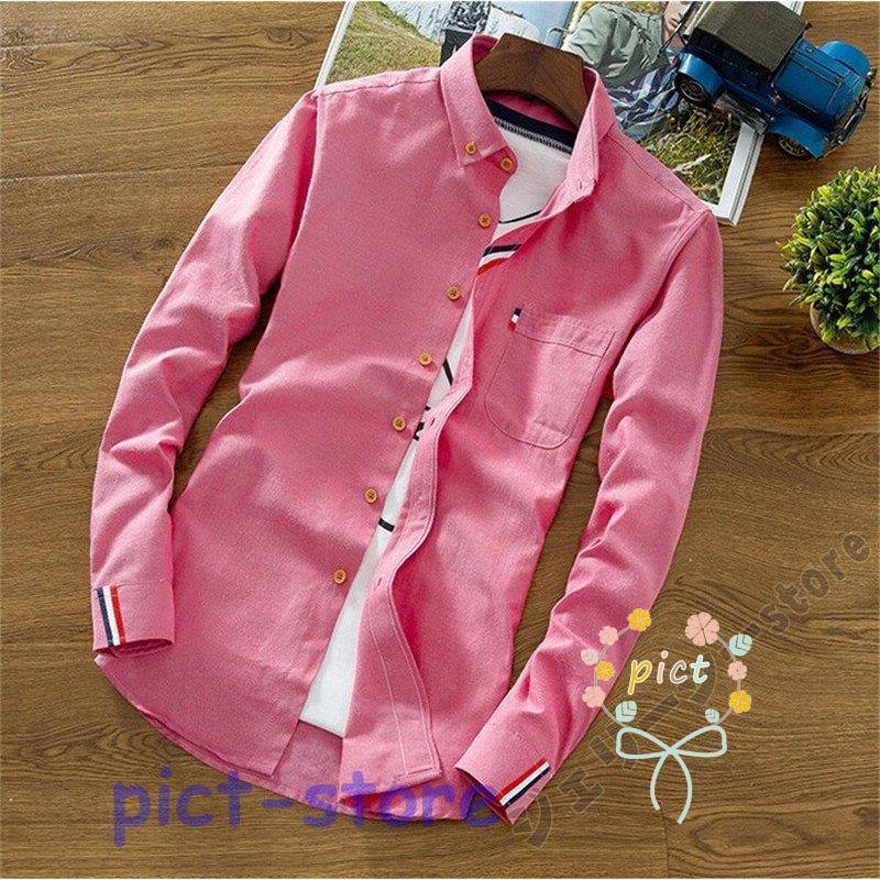 シャツ メンズ 長袖 開襟 カジュアルシャツ メンズ 長袖シャツ スリム スリム ビジネス おしゃれ 白シャツ トップス シャツ ワイシャツ 