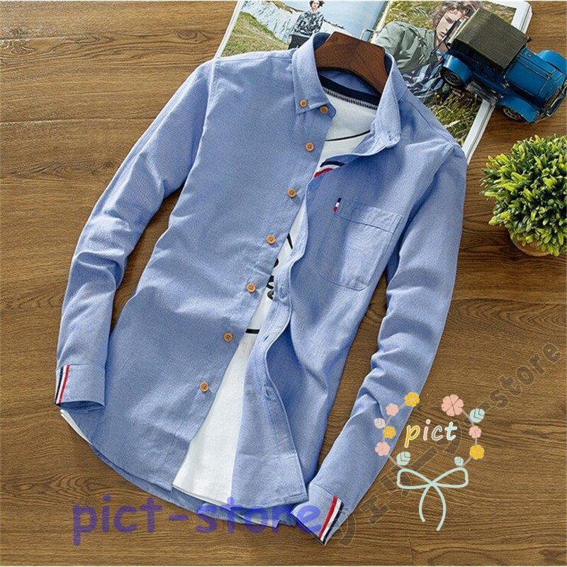 シャツ メンズ 長袖 開襟 カジュアルシャツ メンズ 長袖シャツ スリム スリム ビジネス おしゃれ 白シャツ トップス シャツ ワイシャツ 