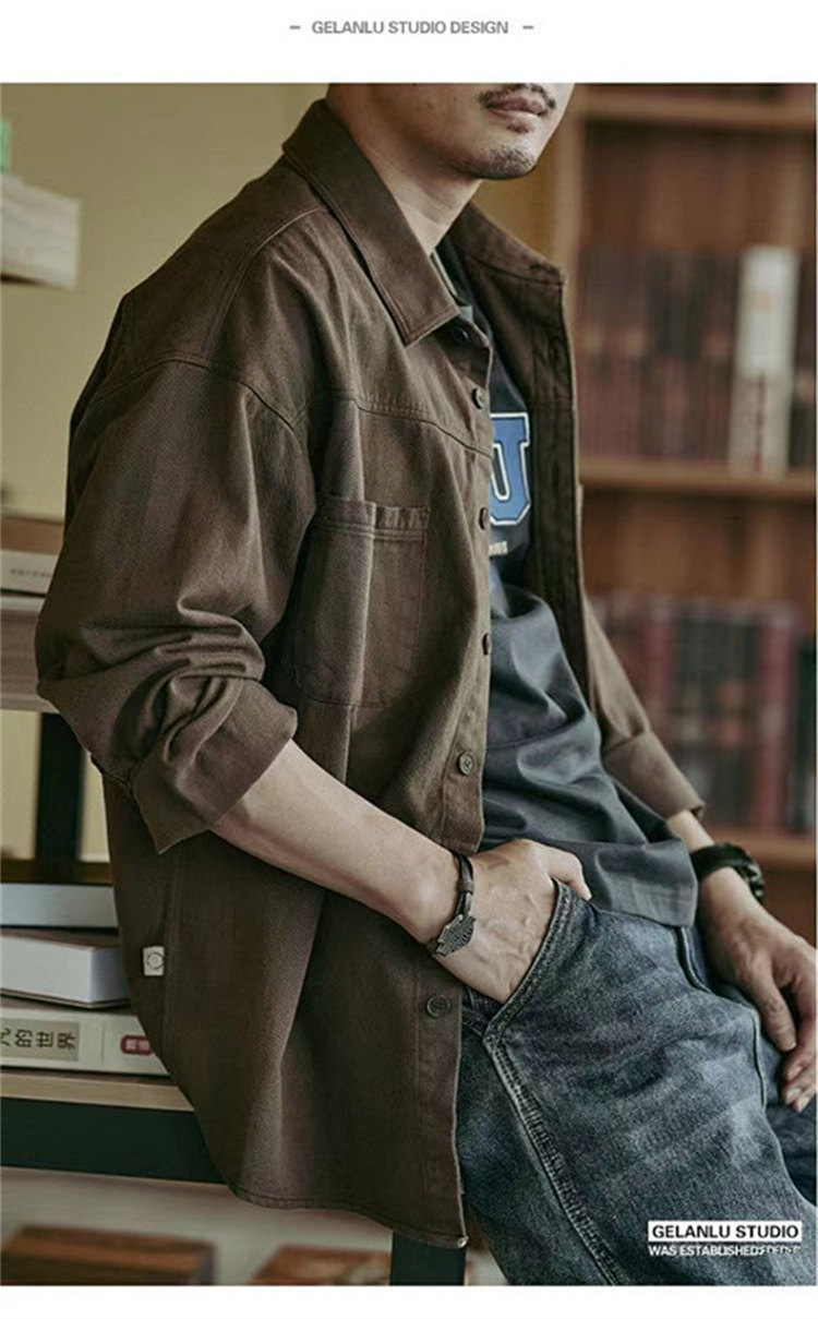 カーゴシャツ ミリタリーシャツ ワークシャツ 長袖シャツ メンズ シャツ ゆったり 通気性 軽量 カジュアル 快適 かっこいい 登山ウェア 無地 アウトドア 