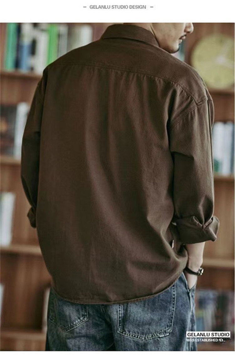 カーゴシャツ ミリタリーシャツ ワークシャツ 長袖シャツ メンズ シャツ ゆったり 通気性 軽量 カジュアル 快適 かっこいい 登山ウェア 無地 アウトドア 