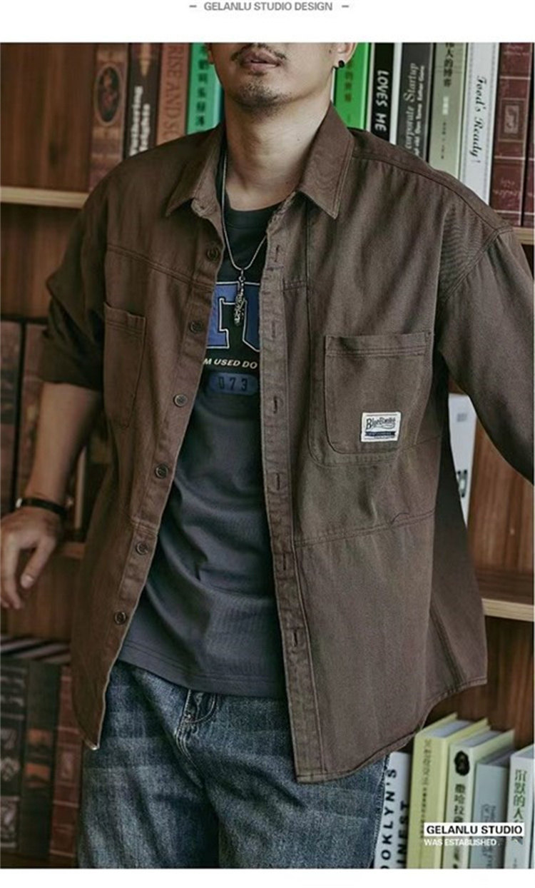 カーゴシャツ ミリタリーシャツ ワークシャツ 長袖シャツ メンズ シャツ ゆったり 通気性 軽量 カジュアル 快適 かっこいい 登山ウェア 無地 アウトドア 