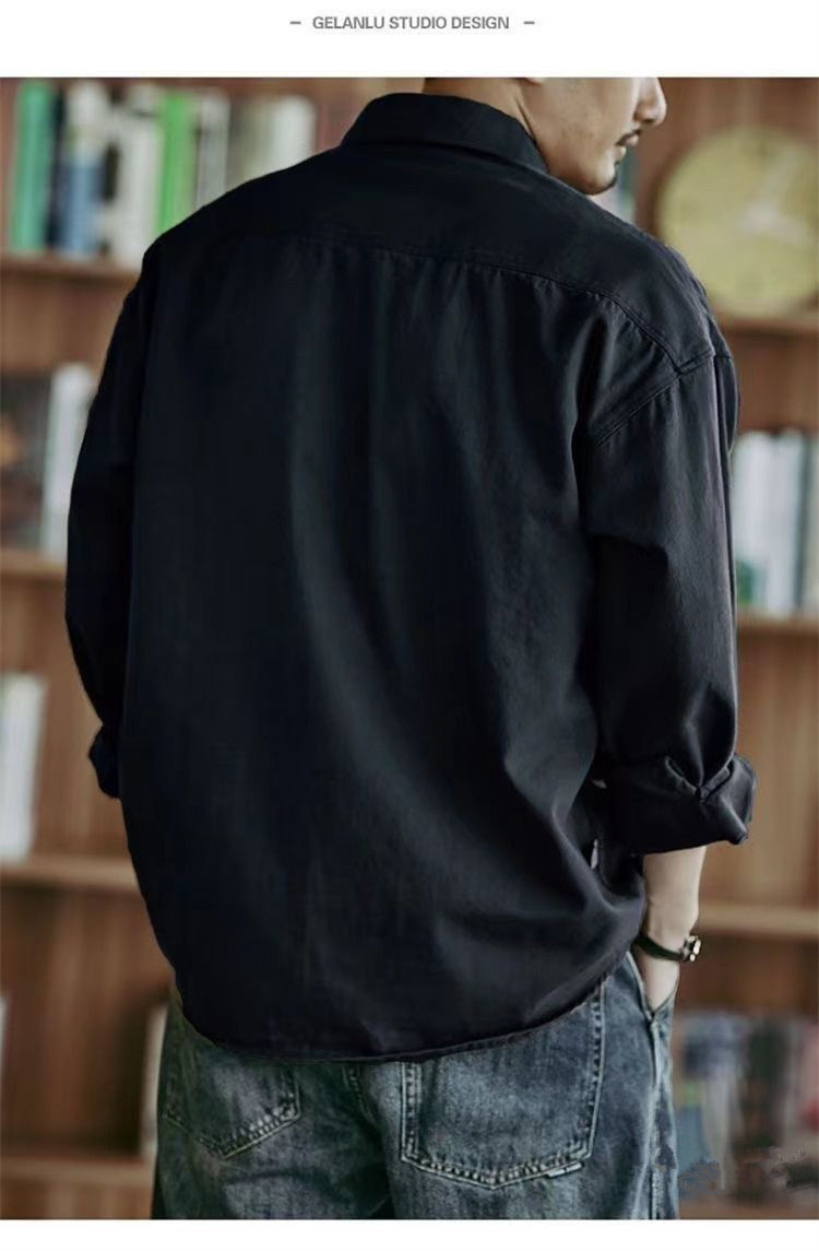 カーゴシャツ ミリタリーシャツ ワークシャツ 長袖シャツ メンズ シャツ ゆったり 通気性 軽量 カジュアル 快適 かっこいい 登山ウェア 無地 アウトドア 