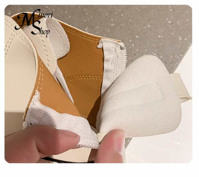 スニーカー レディース 厚底スニーカー インヒールスニーカー ぺたんこ靴 ウォーキングバックジッパー 軽量 レースア 