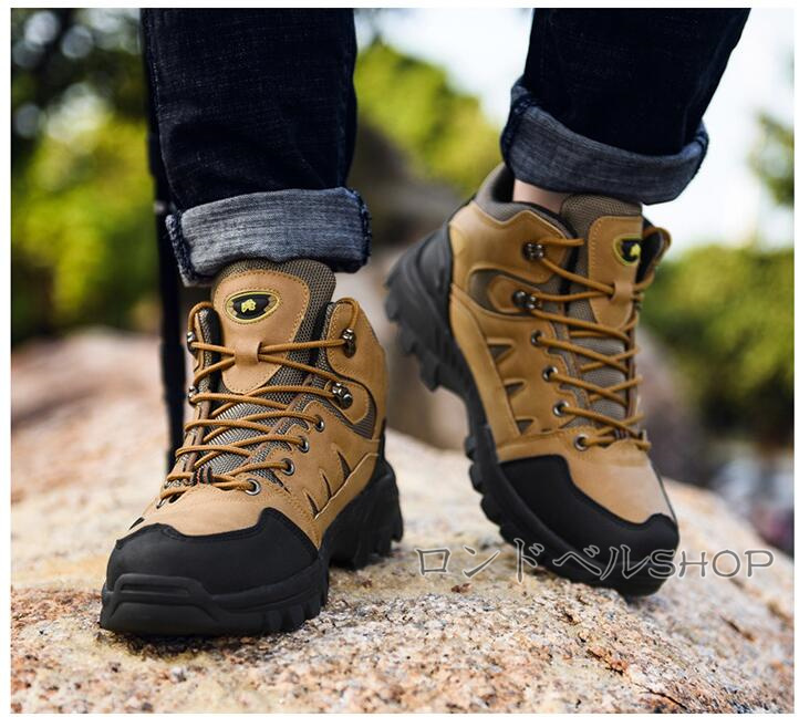 トレッキングメンズ スニーカー 登山靴 山登り ハイキング 疲れにくい 防水 アウトドア衝撃吸収 プレゼント 30代40代50代 父の日 運動靴 軽量 