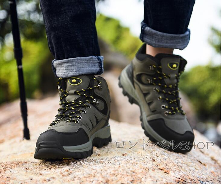 トレッキングメンズ スニーカー 登山靴 山登り ハイキング 疲れにくい 防水 アウトドア衝撃吸収 プレゼント 30代40代50代 父の日 運動靴 軽量 