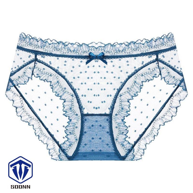 スタンダードショーツ ノーマル 総レース シースルー レディース 婦人 ドット柄 レース リボン パンツ フ シアー 透け感 下着 インナー メッシュ 