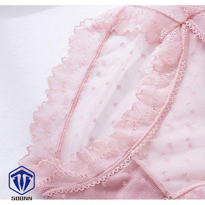 スタンダードショーツ ノーマル 総レース シースルー レディース 婦人 ドット柄 レース リボン パンツ フ シアー 透け感 下着 インナー メッシュ 