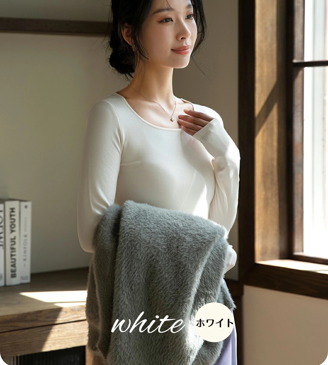 カットソー レディース 長袖 トップス ストレッチ インナー 着痩せ 春 40代 母 冬 トップス 長袖Tシャツ 柔らかい 30代 ママ 丸首 無地 シンプル 秋 通勤 20代 