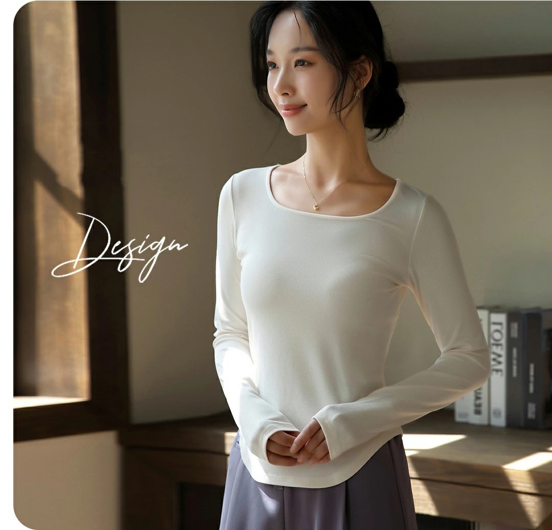 カットソー レディース 長袖 トップス ストレッチ インナー 着痩せ 春 40代 母 冬 トップス 長袖Tシャツ 柔らかい 30代 ママ 丸首 無地 シンプル 秋 通勤 20代 