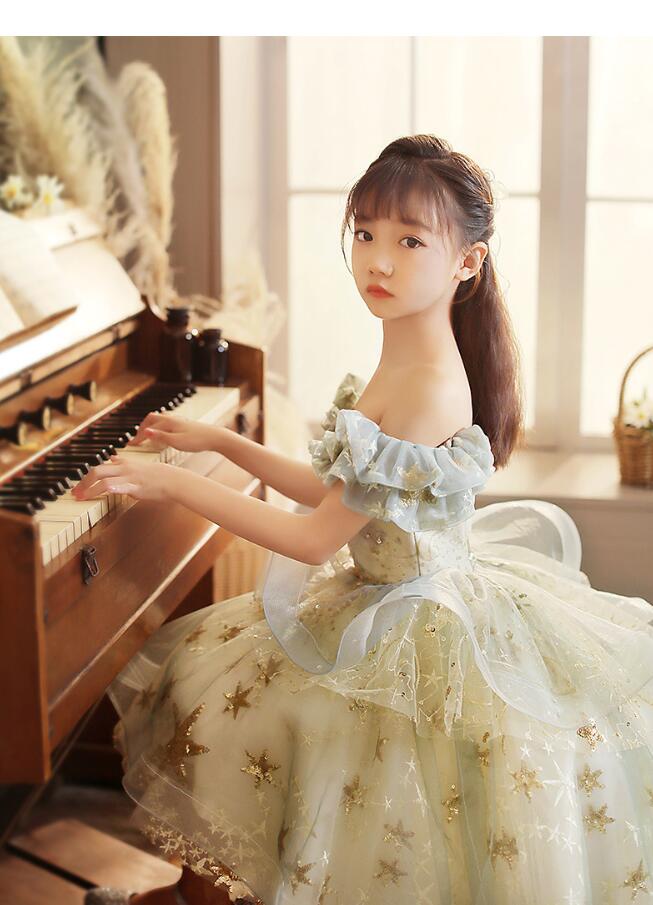 ピアノ発表会 子供ドレス 女の子の誕生日 ノースブ プリンセスドレス 発表会ドレス 卒園式 演出服 女の子 キッズドレス入園式 フォーマル 
