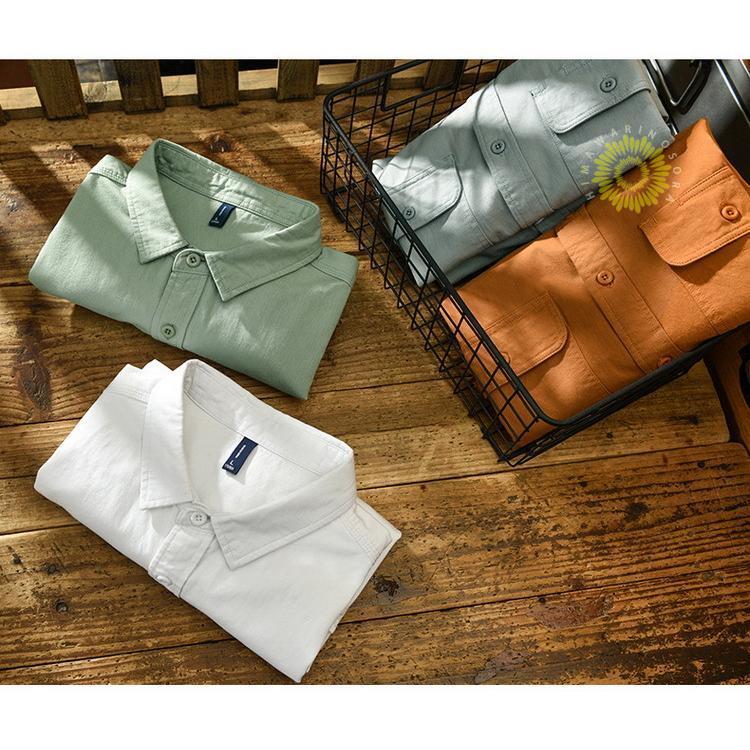 シャツ カジュアルシャツ ワークシャツ トップス 綿 長袖 春 ミリタリーファッション メンズ 冬 秋 