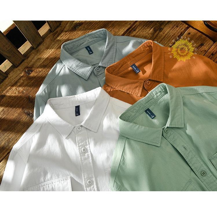 シャツ カジュアルシャツ ワークシャツ トップス 綿 長袖 春 ミリタリーファッション メンズ 冬 秋 