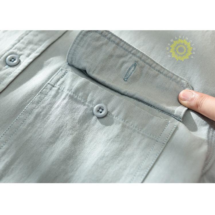 シャツ カジュアルシャツ ワークシャツ トップス 綿 長袖 春 ミリタリーファッション メンズ 冬 秋 