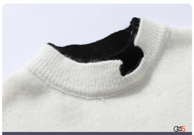 セーター メンズ 重ね着風 秋服 トップス ブルオーバ 新作 ニート レヤード風 無地 冬服 秋物 