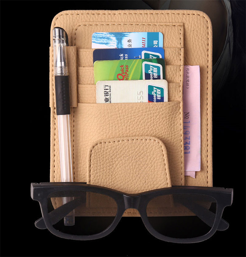 メガネホルダー 車 カードホルダー サングラスホルダー 車載 車用 ホルダー サンバイザー サングホルダー メガネクリップ 収納 メガネ 