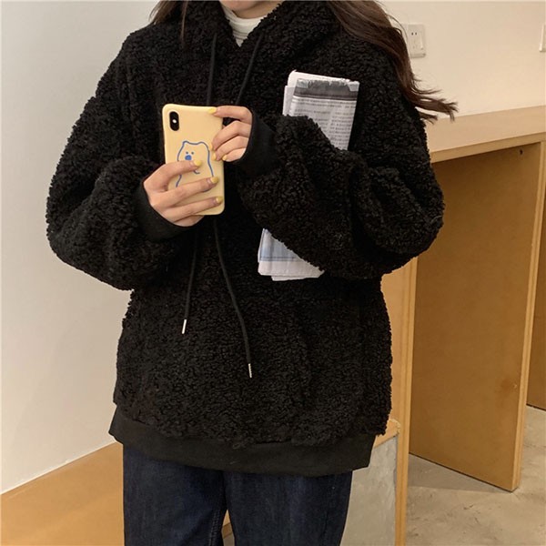 もこもこ クマ耳 熊耳 大きいサイズ クマみみ かわいい フード付き レディース ジャケット トップス 体型カバー ゆったり 
