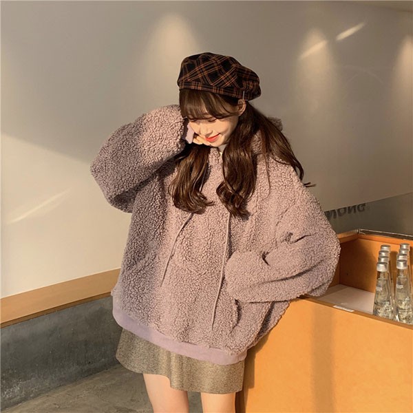 もこもこ クマ耳 熊耳 大きいサイズ クマみみ かわいい フード付き レディース ジャケット トップス 体型カバー ゆったり 