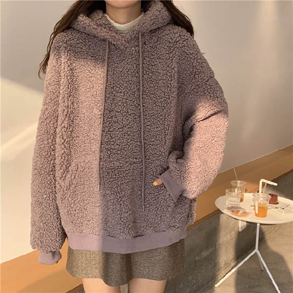 もこもこ クマ耳 熊耳 大きいサイズ クマみみ かわいい フード付き レディース ジャケット トップス 体型カバー ゆったり 