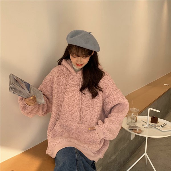 もこもこ クマ耳 熊耳 大きいサイズ クマみみ かわいい フード付き レディース ジャケット トップス 体型カバー ゆったり 