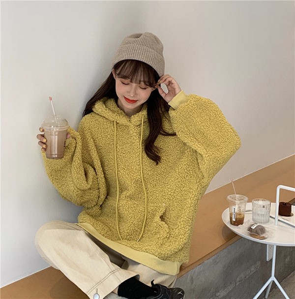 もこもこ クマ耳 熊耳 大きいサイズ クマみみ かわいい フード付き レディース ジャケット トップス 体型カバー ゆったり 