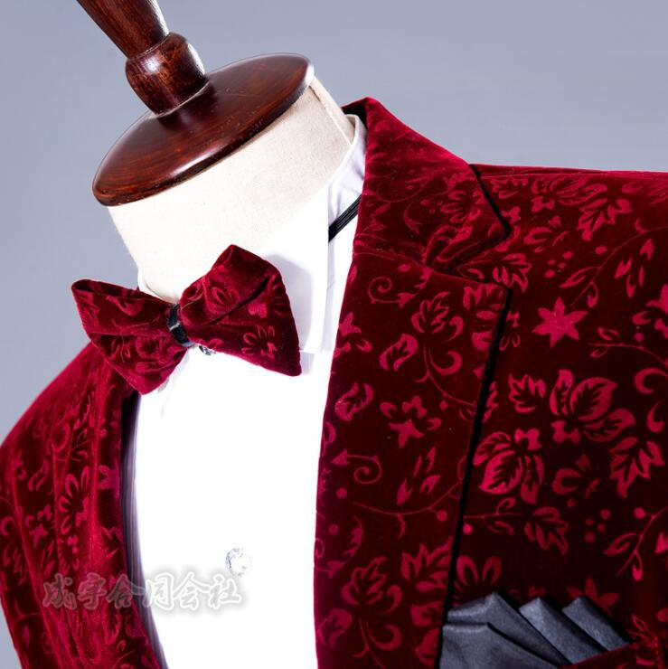 司会者フォーマルスーツ スーツセット 男性 ジャズダンス衣装 ステージ衣装 演出服 パンツ ジャケット イベント パーティー 