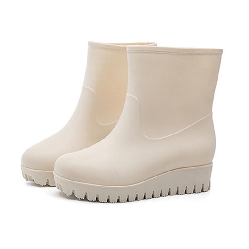 レインブーツ レインレディース ミドル丈 母の日 ショートブーツ 完全防水 梅雨 雨靴 長靴 雨の日 かわいい 靴 通学 通勤 滑らない 