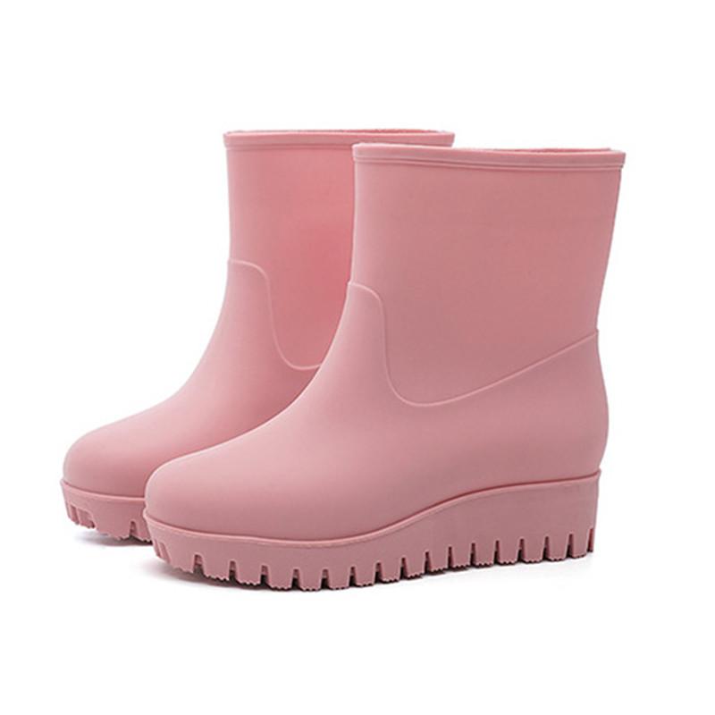 レインブーツ レインレディース ミドル丈 母の日 ショートブーツ 完全防水 梅雨 雨靴 長靴 雨の日 かわいい 靴 通学 通勤 滑らない 