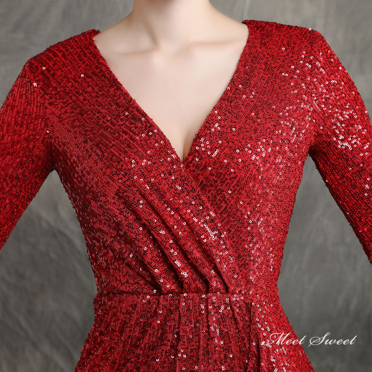 カラードレス ミニドレス パーティードレス 結婚式 二次会 発表会 ワンピース 長袖 演出 演奏会 ミディアムドレス スパンファスナー フォーマルドレス 