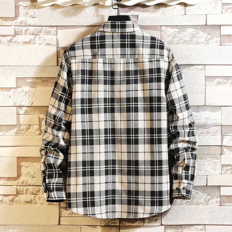 シャツ メンズ チェック柄 ネルシャツ トップス カジュアルシャツ 秋 長袖 きれいめ 春 