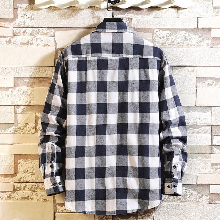 シャツ メンズ チェック柄 ネルシャツ トップス カジュアルシャツ 秋 長袖 きれいめ 春 
