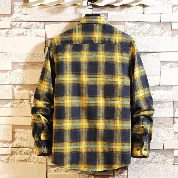 シャツ メンズ チェック柄 ネルシャツ トップス カジュアルシャツ 秋 長袖 きれいめ 春 