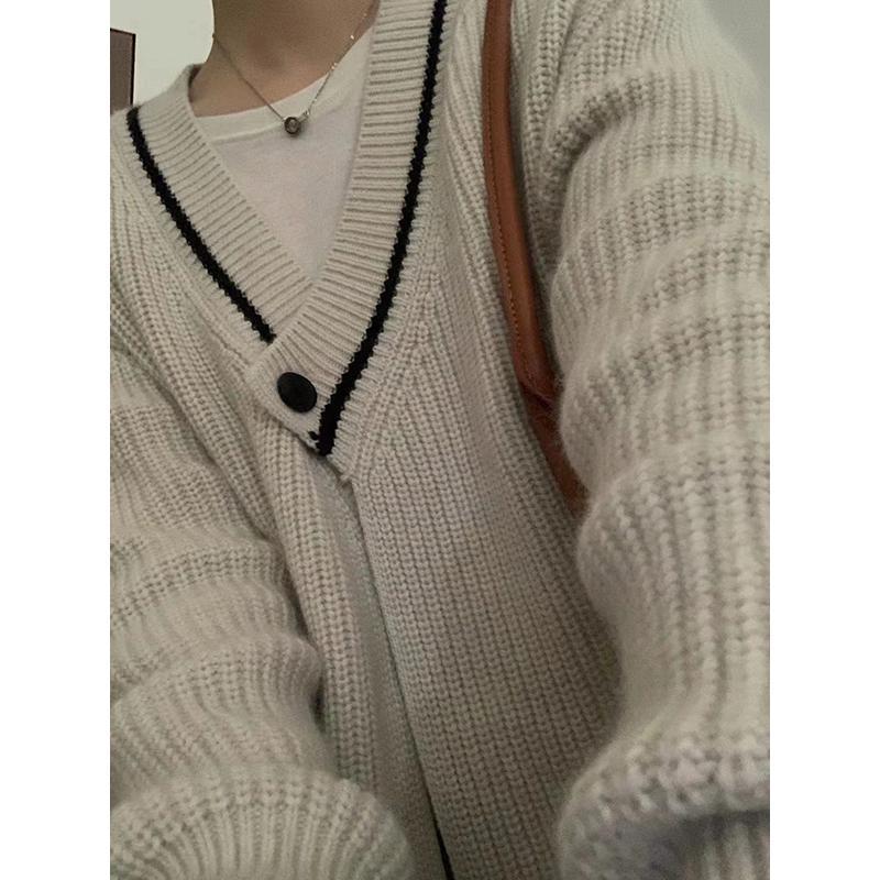 超。 上品 レディース ニット Vネック カーディガン 秋 伸縮性 超目玉 洗える 羽織 春 おしゃれ ゆったり ゆる 長袖 冬 カジュアル セーター 