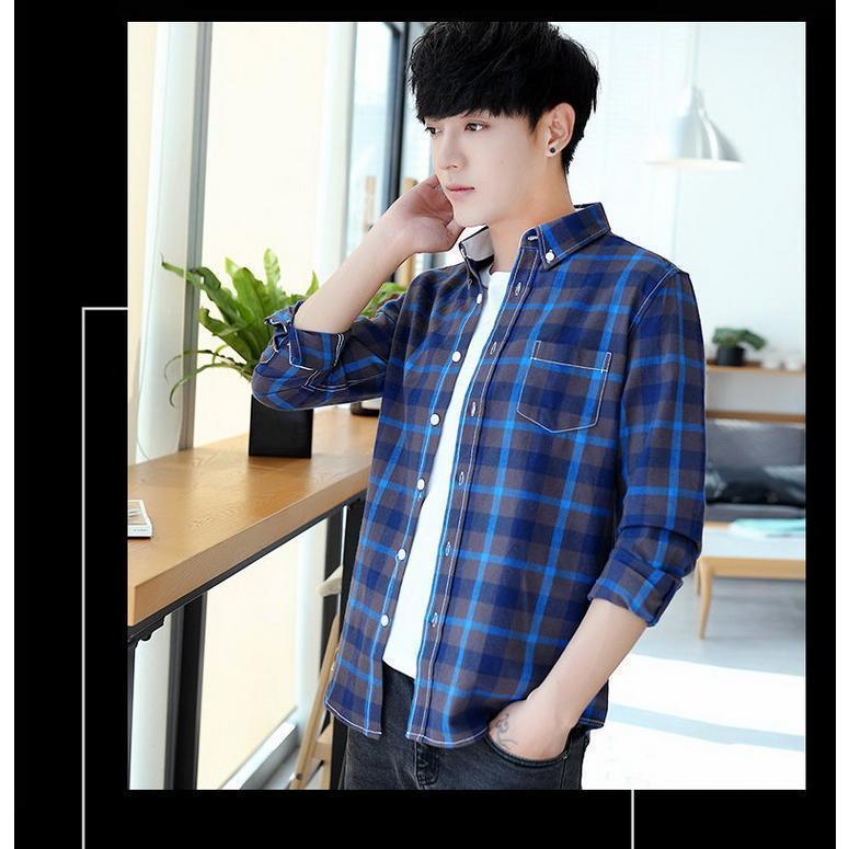 ボタンダウンシャツ ネルシャツ チェック柄 シャツ トップス カジュアルシャツ メンズ 秋 春 長袖 