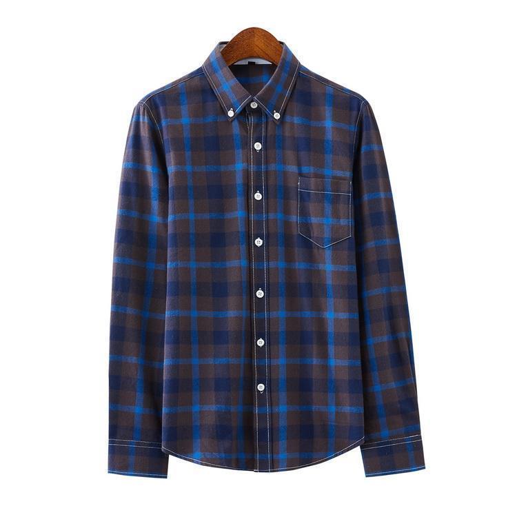 ボタンダウンシャツ ネルシャツ チェック柄 シャツ トップス カジュアルシャツ メンズ 秋 春 長袖 