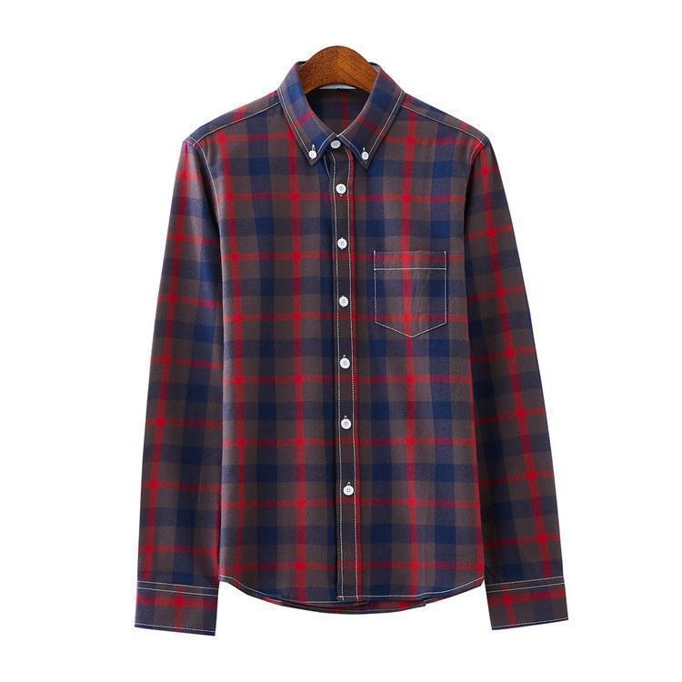 ボタンダウンシャツ ネルシャツ チェック柄 シャツ トップス カジュアルシャツ メンズ 秋 春 長袖 
