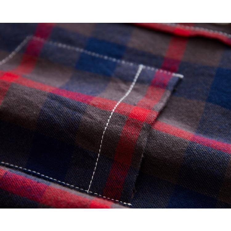 ボタンダウンシャツ ネルシャツ チェック柄 シャツ トップス カジュアルシャツ メンズ 秋 春 長袖 