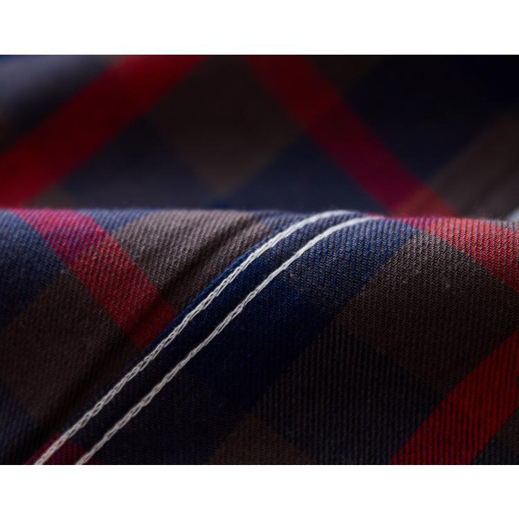 ボタンダウンシャツ ネルシャツ チェック柄 シャツ トップス カジュアルシャツ メンズ 秋 春 長袖 