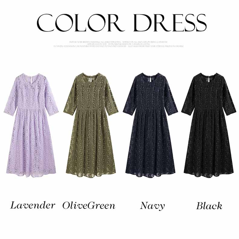 パーティードレス ロングワンピース総レース長袖ロング丈結婚式披露宴 二次会お呼ばれ黒ブラック ネイビーグリーン20代 30代 40代レディースフォーマル春夏秋冬 