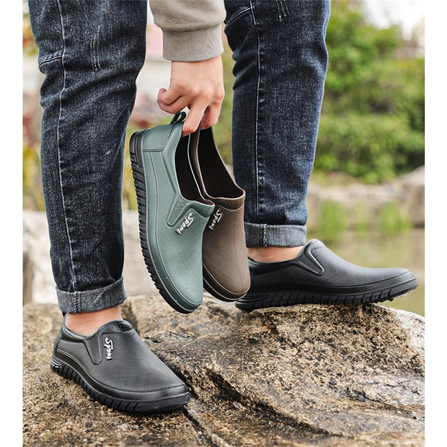 レインメンズ レインブーツ コック父の日 レインブーツ 梅雨対策 防水 ミドル丈 滑り止め 梅雨 レイングッズ雨靴 アウトドア 