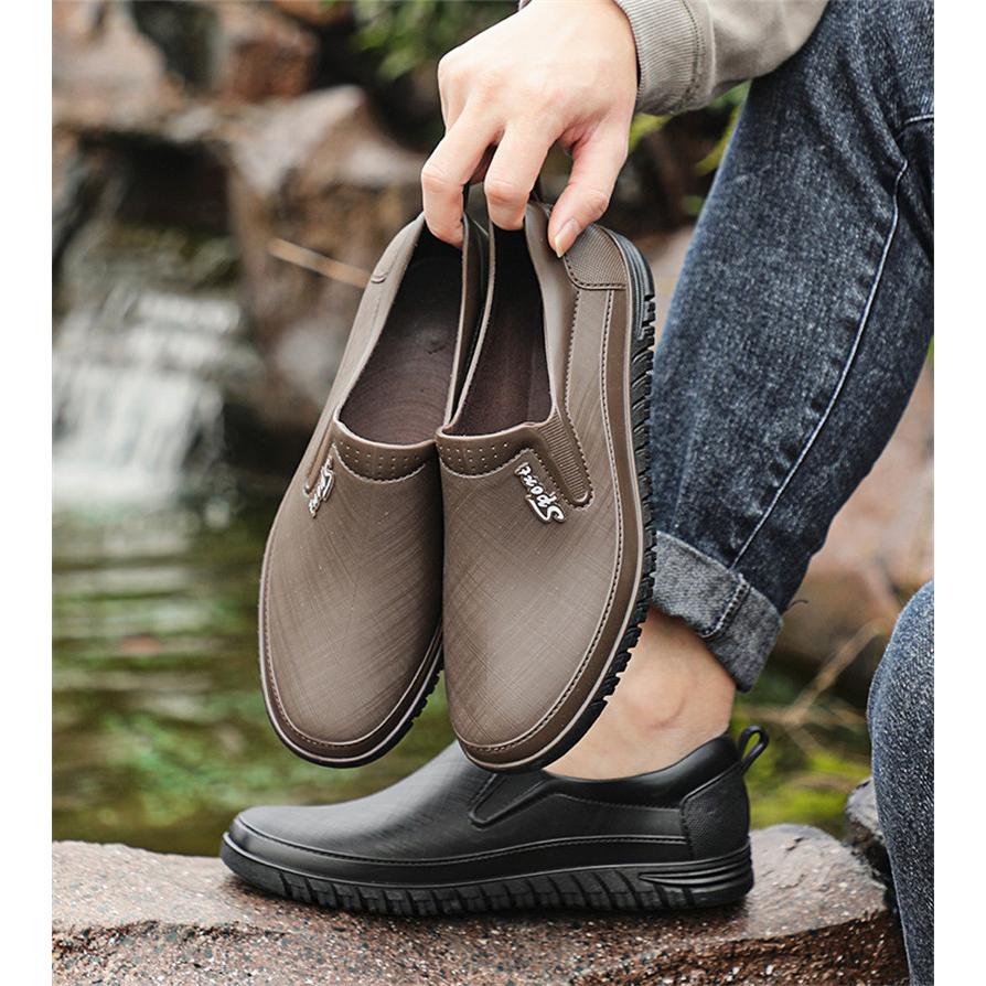 レインメンズ レインブーツ コック父の日 レインブーツ 梅雨対策 防水 ミドル丈 滑り止め 梅雨 レイングッズ雨靴 アウトドア 