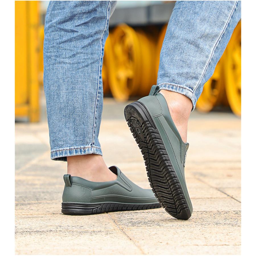 レインメンズ レインブーツ コック父の日 レインブーツ 梅雨対策 防水 ミドル丈 滑り止め 梅雨 レイングッズ雨靴 アウトドア 